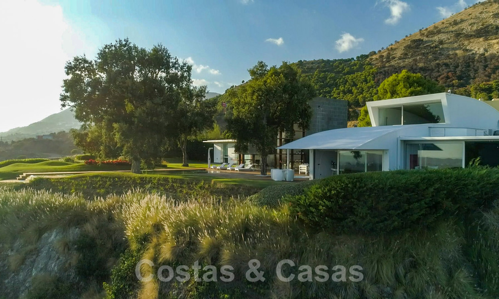 Minimalist modern contemporary designer villa for sale, spectacular sea views, Benalmadena, Costa del Sol 38512