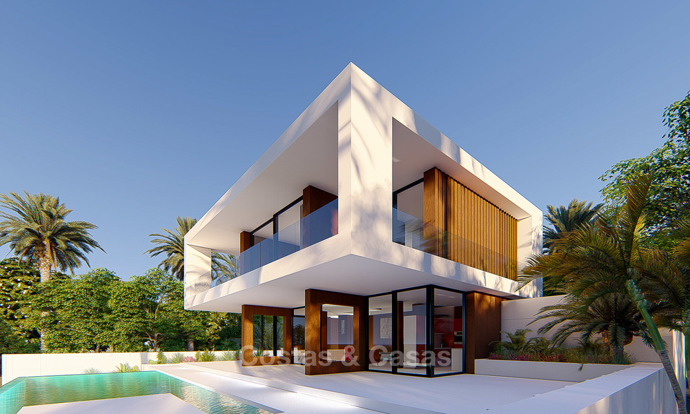 New modern luxury villa for sale, with sea and golf views, Estepona. 5613