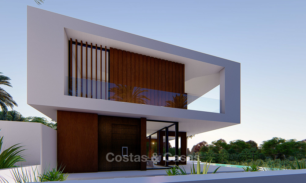New modern luxury villa for sale, with sea and golf views, Estepona. 5614