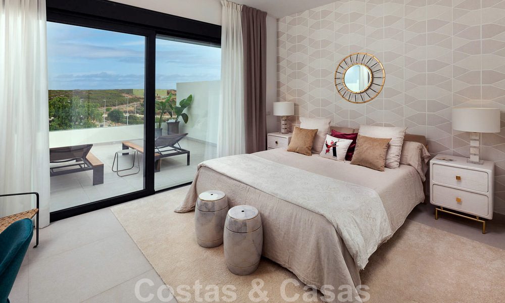New avant-garde townhouses for sale, breath taking sea views, Casares, Costa del Sol. Ready to move in. 41388