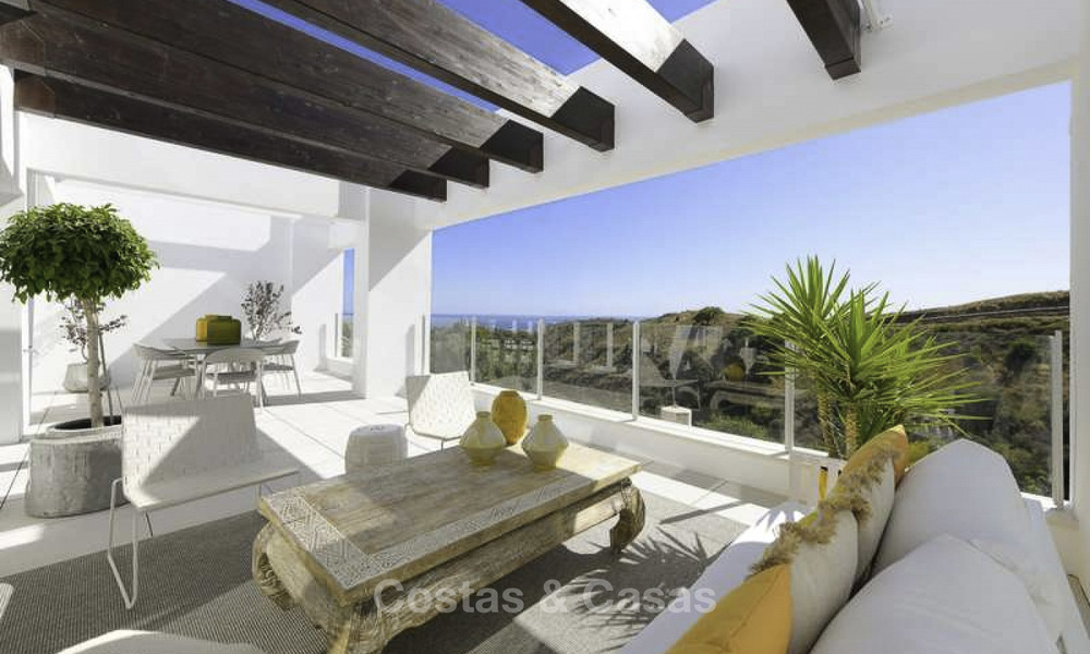 Attractive new apartments with stunning sea views for sale, Marbella. Completed! 19169