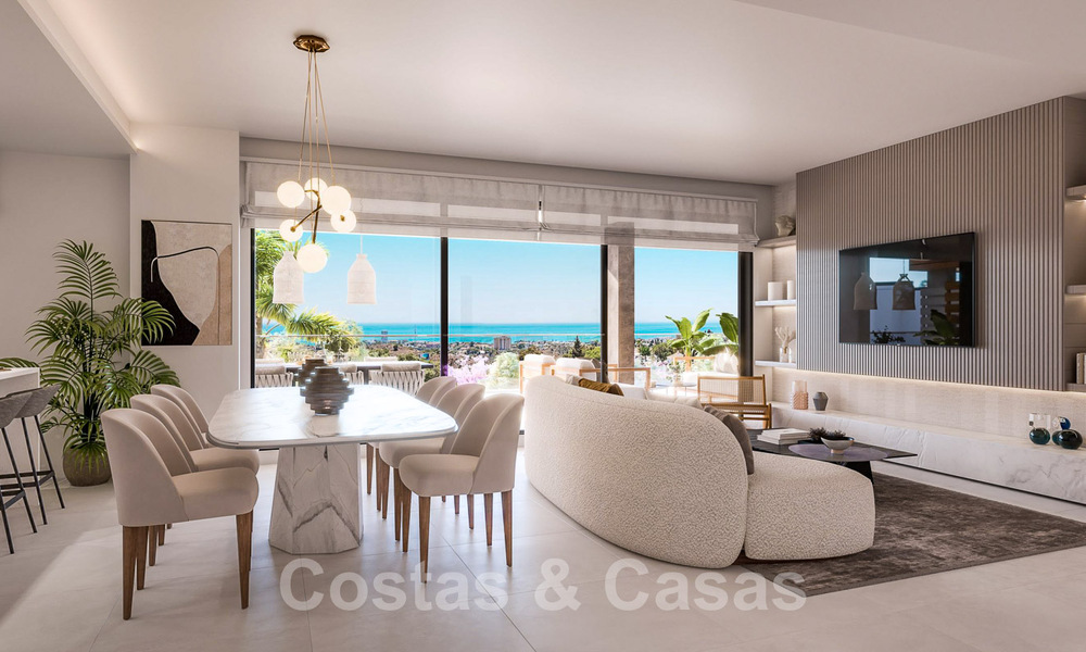 New passive modern apartments in a 5-star boutique resort for sale in Marbella with stunning sea views 51400