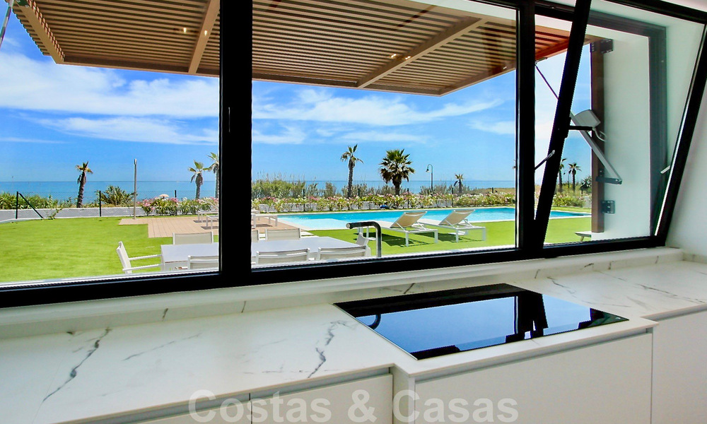 Unique ultra-modern beach front designer villa for sale, New Golden Mile, Marbella - Estepona. Ready to move in. 34250
