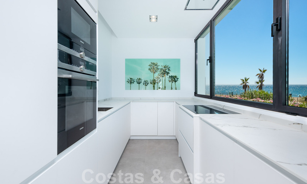 Unique ultra-modern beach front designer villa for sale, New Golden Mile, Marbella - Estepona. Ready to move in. 34255