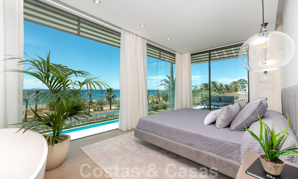 Unique ultra-modern beach front designer villa for sale, New Golden Mile, Marbella - Estepona. Ready to move in. 34271