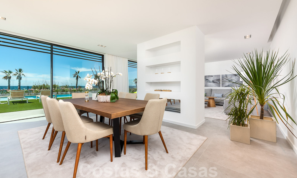 Unique ultra-modern beach front designer villa for sale, New Golden Mile, Marbella - Estepona. Ready to move in. 34273