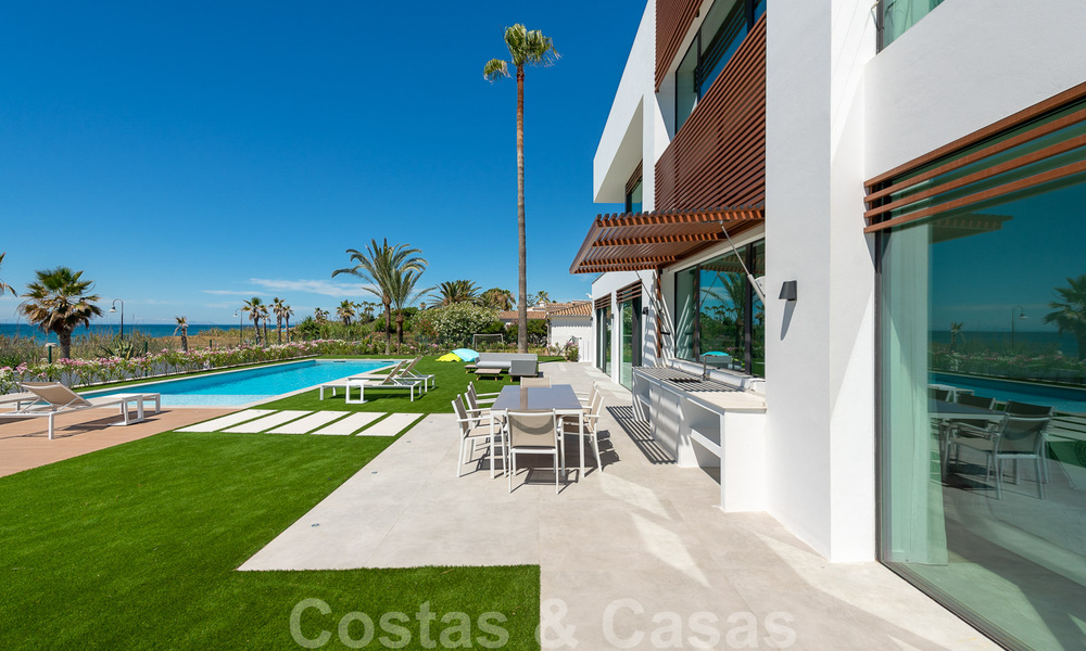 Unique ultra-modern beach front designer villa for sale, New Golden Mile, Marbella - Estepona. Ready to move in. 34275