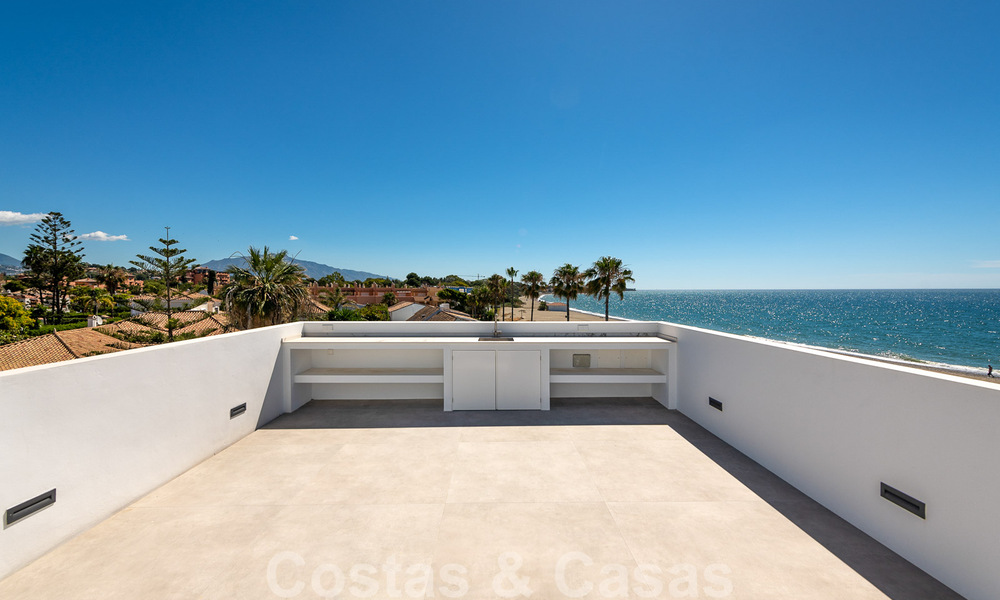 Unique ultra-modern beach front designer villa for sale, New Golden Mile, Marbella - Estepona. Ready to move in. 34276
