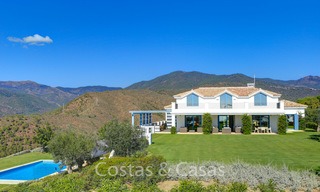 Majestic luxury villa in rural settings for sale, with amazing panoramic sea and mountain views, Benahavis - Marbella 6330 