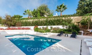 Elegant renovated Andalusian style villa for sale, with panoramic sea views, Marbella East 6369 