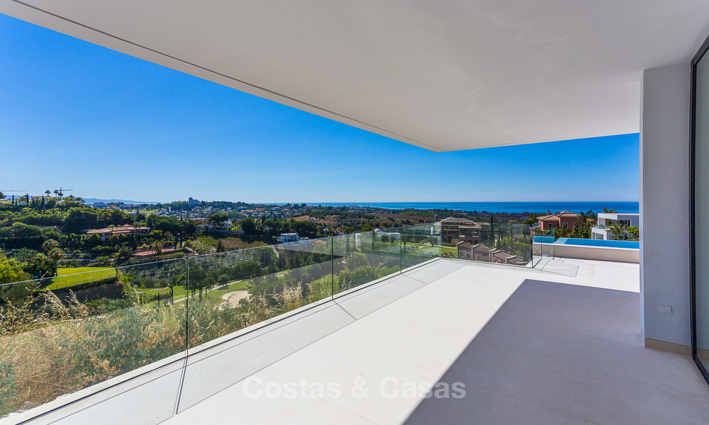 Majestic modern villa with panoramic sea views for sale, front-line golf, Benahavis - Marbella 6842