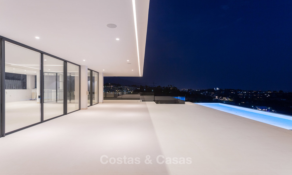 Majestic modern villa with panoramic sea views for sale, front-line golf, Benahavis - Marbella 6877