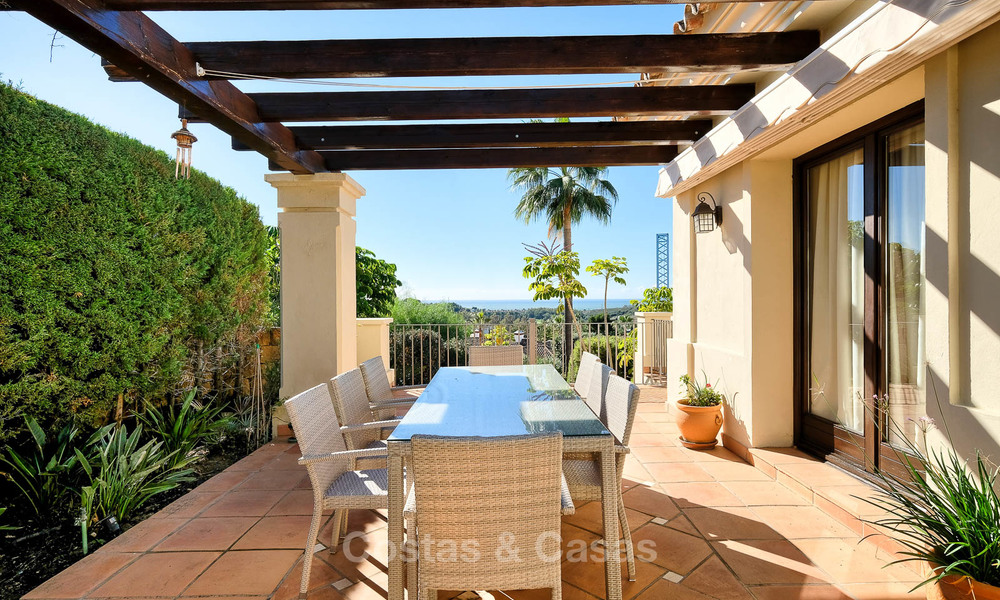 Charming and spacious classical style villa with sea views for sale, gated community, Benahavis - Marbella 7113