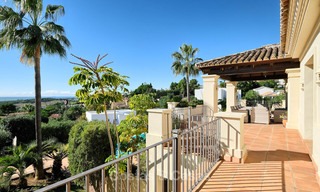 Charming and spacious classical style villa with sea views for sale, gated community, Benahavis - Marbella 7114 