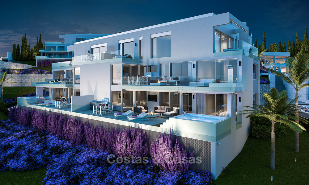 Brand new modern apartments with sea views for sale in a luxury boutique golf resort - La Cala, Mijas, Costa del Sol 7133