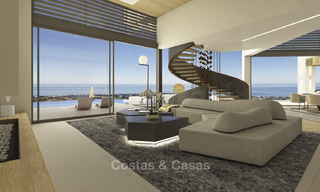 Impressive new built minimalist luxury villa with panoramic sea views for sale, Marbella 19338 