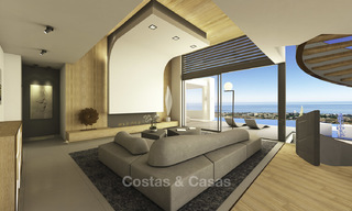 Impressive new built minimalist luxury villa with panoramic sea views for sale, Marbella 19341 
