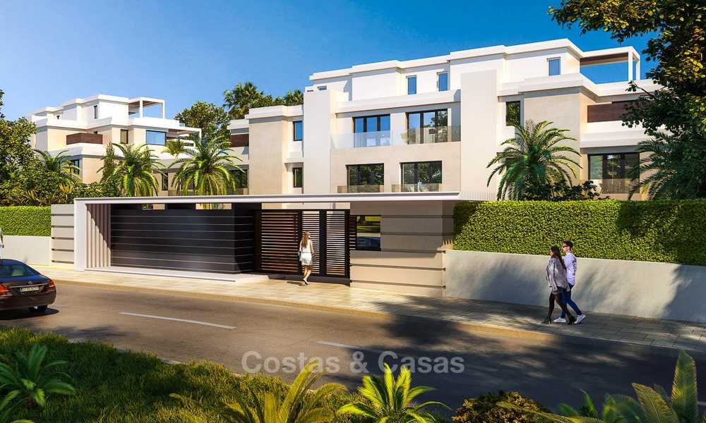 New luxury front line beach villas for sale in an exclusive complex, New Golden Mile, Marbella - Estepona 7902