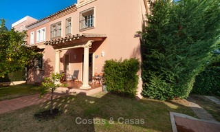 Semi detached house for sale, first line golf, in a gated complex in Guadalmina Alta in Marbella 7931 