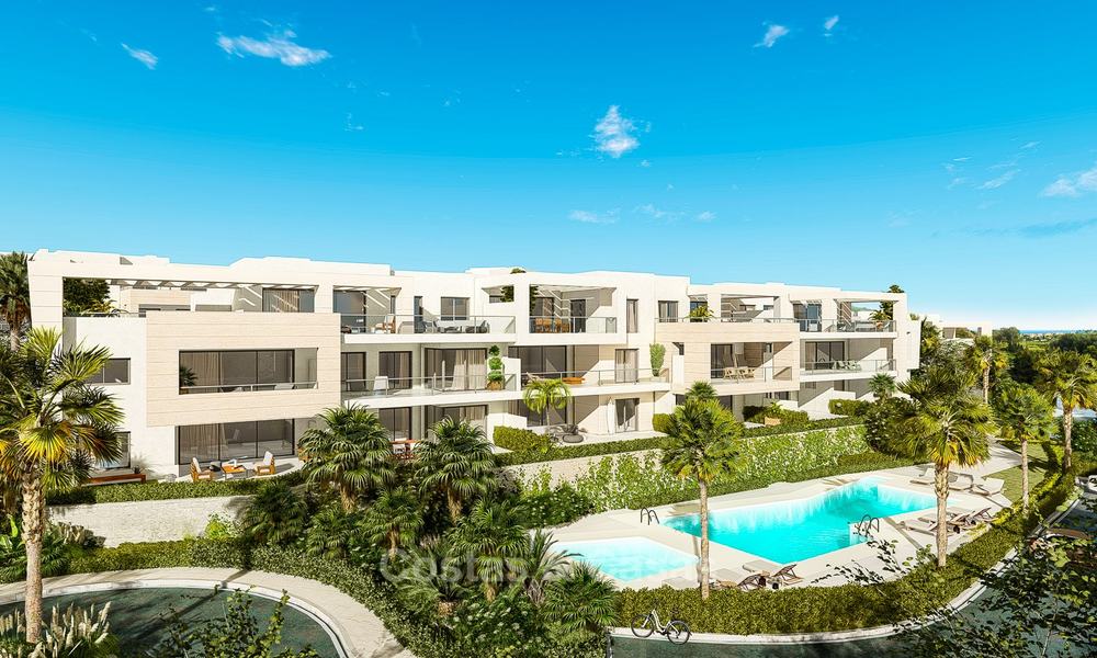 Delightful modern front-line golf apartments for sale in an exclusive new complex, Casares, Costa del Sol 8027