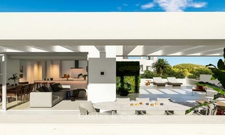 Delightful modern front-line golf apartments for sale in an exclusive new complex, Casares, Costa del Sol 8042 