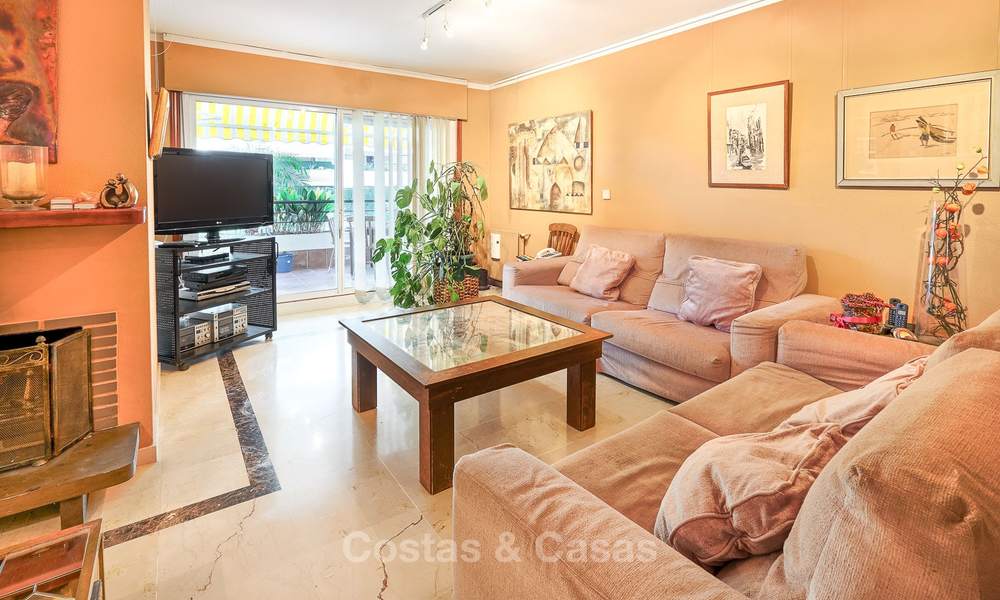 Very spacious front line golf apartment for sale, walking distance to amenities and San Pedro, Marbella 8427