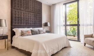 Posh modern luxury apartment for sale in a prestigious residential complex in Sierra Blanca, Golden Mile, Marbella 8768 
