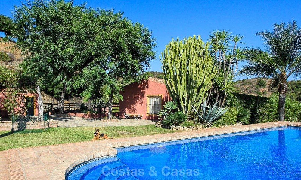 Well located and attractively priced villa - finca with sea and mountain views for sale, Estepona, Costa del Sol 8689