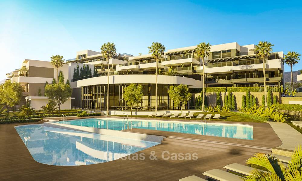 Brand new modern luxury apartments with sea views for sale, Estepona centre. 9191