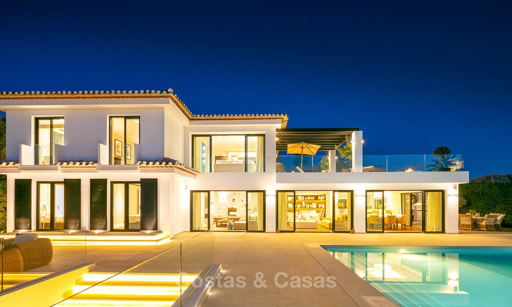 Prestigious renovated luxury villa for sale, front line golf, Nueva Andalucía, Marbella 9454