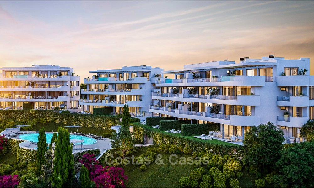 Stylish contemporary apartments with sea views for sale, in a complex with top class infrastructure - Fuengirola, Costa del Sol 9486
