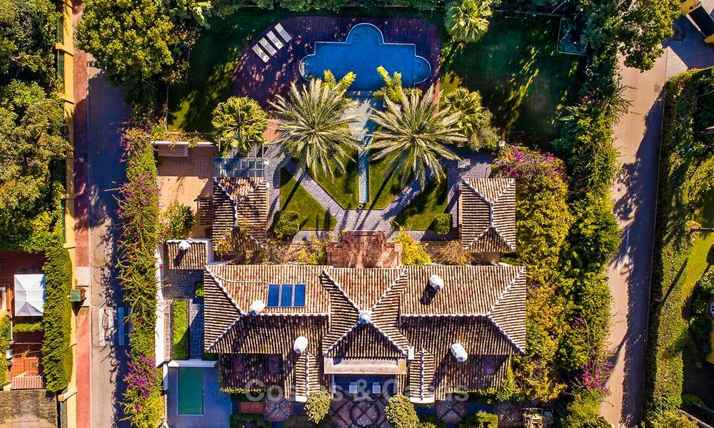 Palatial Mediterranean style villa for sale in a prestigious beachside residential area, Guadalmina Baja, Marbella 9993