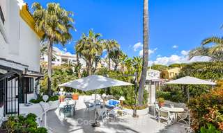 Charming, very spacious duplex ground floor apartment for sale, frontline beach and marina in Cabopino, East Marbella 10262 