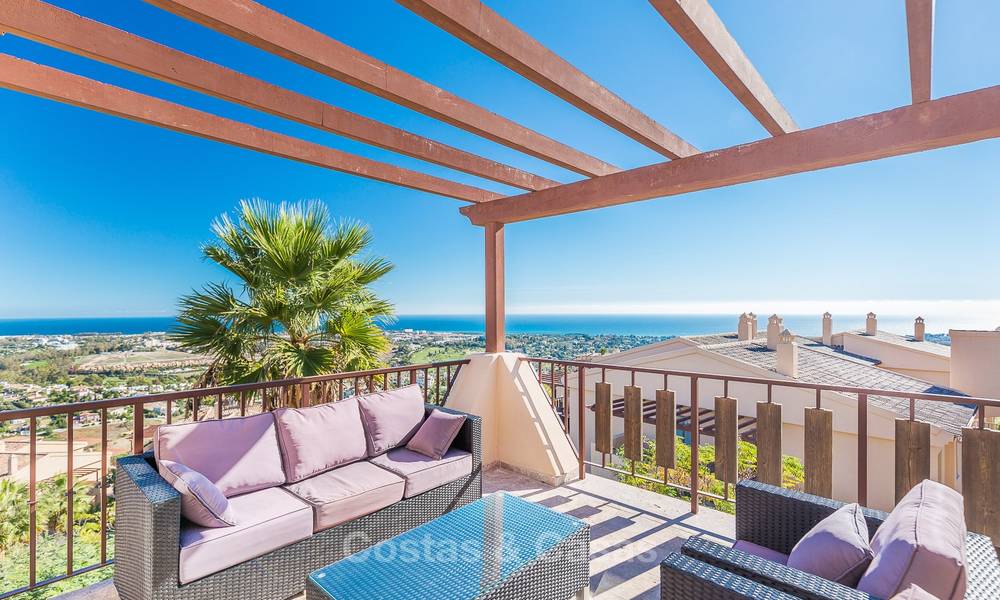 Luxury penthouse apartment with amazing panoramic sea and mountain views for sale, Benahavis, Marbella 10537