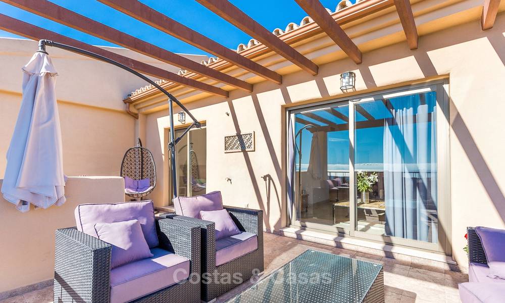 Luxury penthouse apartment with amazing panoramic sea and mountain views for sale, Benahavis, Marbella 10538