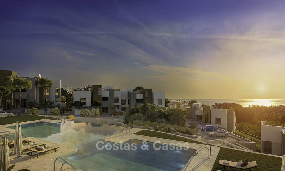 Brand new modern luxury apartments with sea views for sale, frontline golf, Marbella. Key ready. Last apartment! 11605