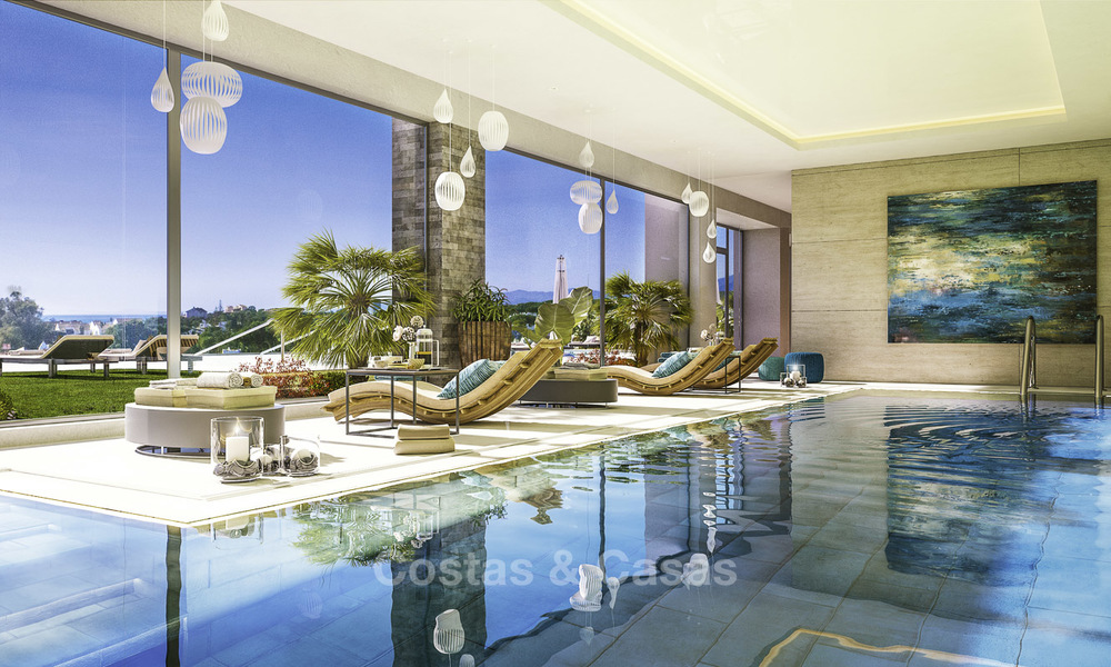 Brand new modern luxury apartments with sea views for sale, frontline golf, Marbella. Key ready. Last apartment! 11607