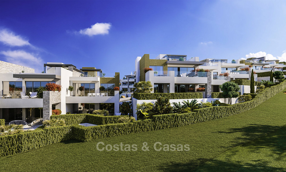 Brand new modern luxury apartments with sea views for sale, frontline golf, Marbella. Key ready. Last apartment! 11611