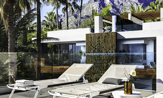 Luxurious contemporary designer villas with lovely views for sale - Sierra Blanca, Golden Mile, Marbella. Completed! 11508 