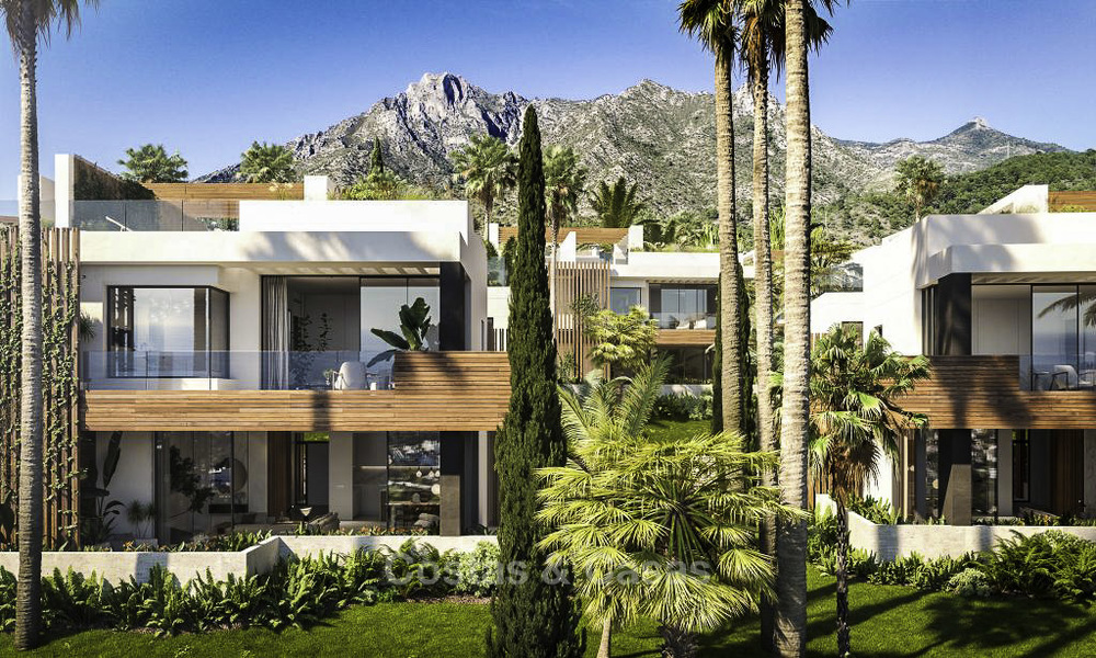 Luxurious contemporary designer villas with lovely views for sale - Sierra Blanca, Golden Mile, Marbella. Completed! 11515