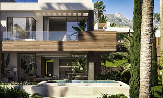 Luxurious contemporary designer villas with lovely views for sale - Sierra Blanca, Golden Mile, Marbella. Completed! 11516 