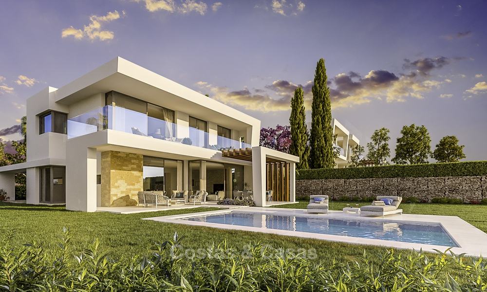 Exclusive contemporary golf villas with stunning golf and sea views for sale - East Marbella. Ready to move in. 15955