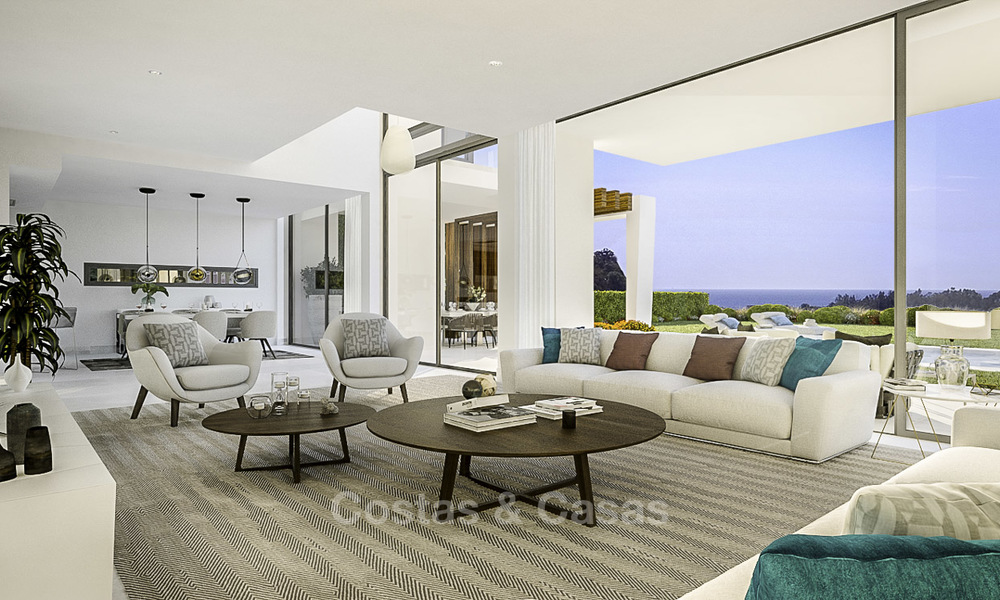 Exclusive contemporary golf villas with stunning golf and sea views for sale - East Marbella. Ready to move in. 15956