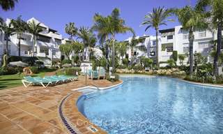 Modern, fully renovated apartment in a beachside complex for sale, New Golden Mile, between Marbella and Estepona 12239 