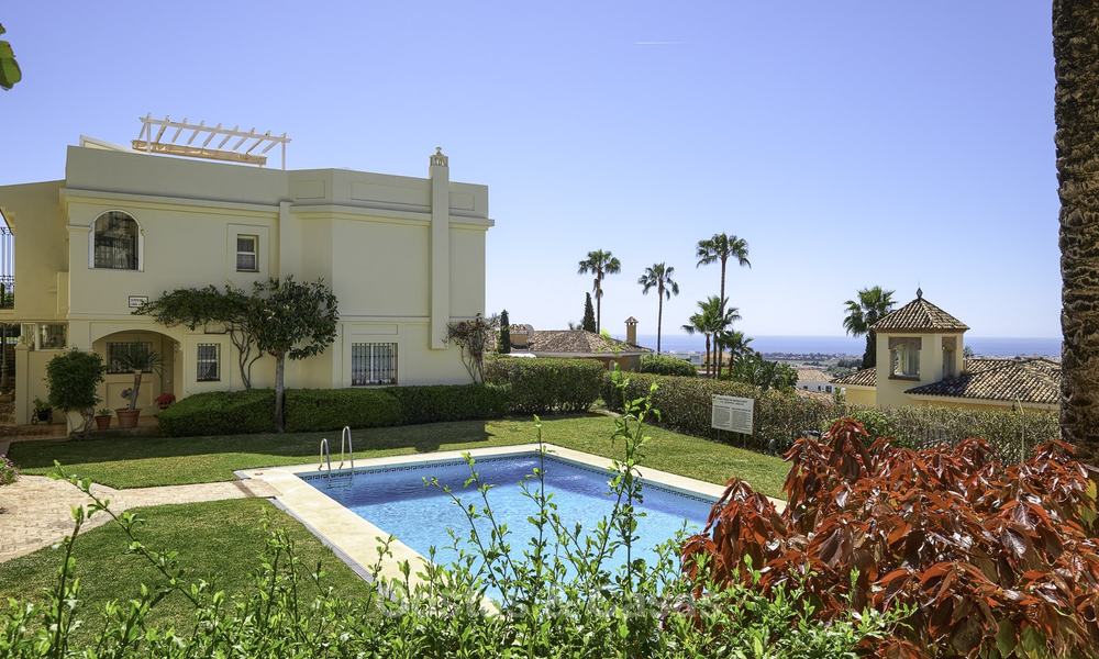 Charming, fully refurbished townhouse with sea and mountain views for sale, in a prestigious golf resort, Benahavis, Marbella 12206