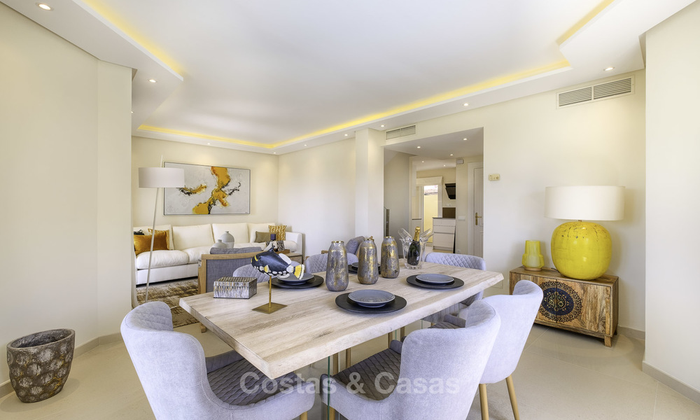 Charming, fully refurbished townhouse with sea and mountain views for sale, in a prestigious golf resort, Benahavis, Marbella 15349