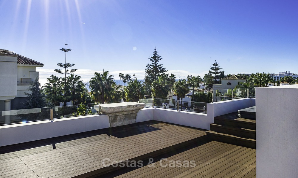 Exquisite, high-end modern luxury villa for sale, ready to move in, beachside Golden Mile, Marbella 12420