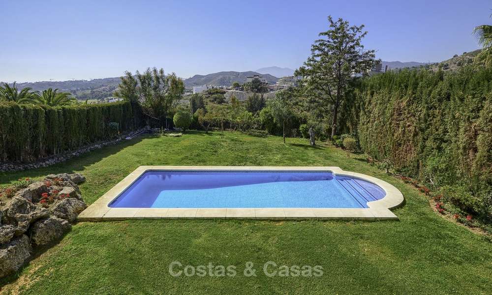 Rustic style villa with sea and mountain views for sale, Benahavis, Marbella 12645