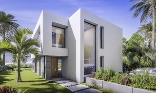 Stylish new modern luxury villas with sea views for sale, Manilva, Costa del Sol 12913 