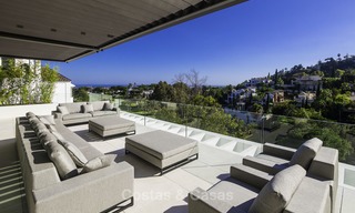 Brand new modern luxury villa with golf and sea views for sale, ready to move into, in a posh golf resort in Nueva Andalucia, Marbella - Benahavis 13262 